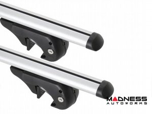 Jeep Renegade Roof Rack Cross Bars - for models w/ factory roof rails - Silver (2015-2023) Jeep Renegade Roof Rack Cross Bars - for models w/ factory roof rails - Silver (2015-2023)